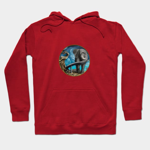 elephant Hoodie by shayvision